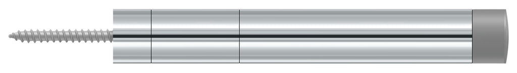 Deltana - Extension Baseboard Door Bumper; Solid Brass - Bright Chrome