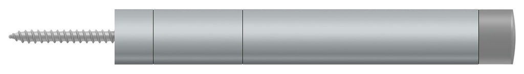 Deltana - Extension Baseboard Door Bumper; Solid Brass - Satin Chrome
