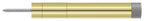 Deltana - Extension Baseboard Door Bumper; Solid Brass - Bright Brass