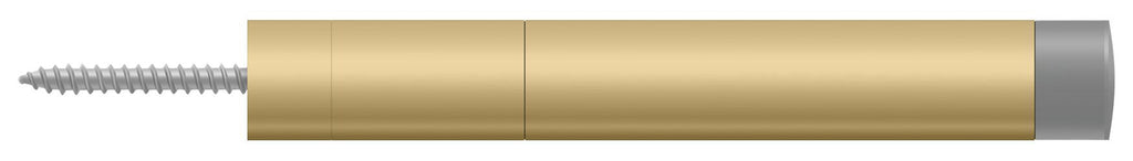 Deltana - Extension Baseboard Door Bumper; Solid Brass - Brushed Brass