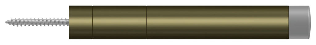 Deltana - Extension Baseboard Door Bumper; Solid Brass - Antique Brass