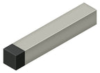 Deltana - 4" Modern Square Heavy Duty Door Bumper; Steel - Satin Nickel