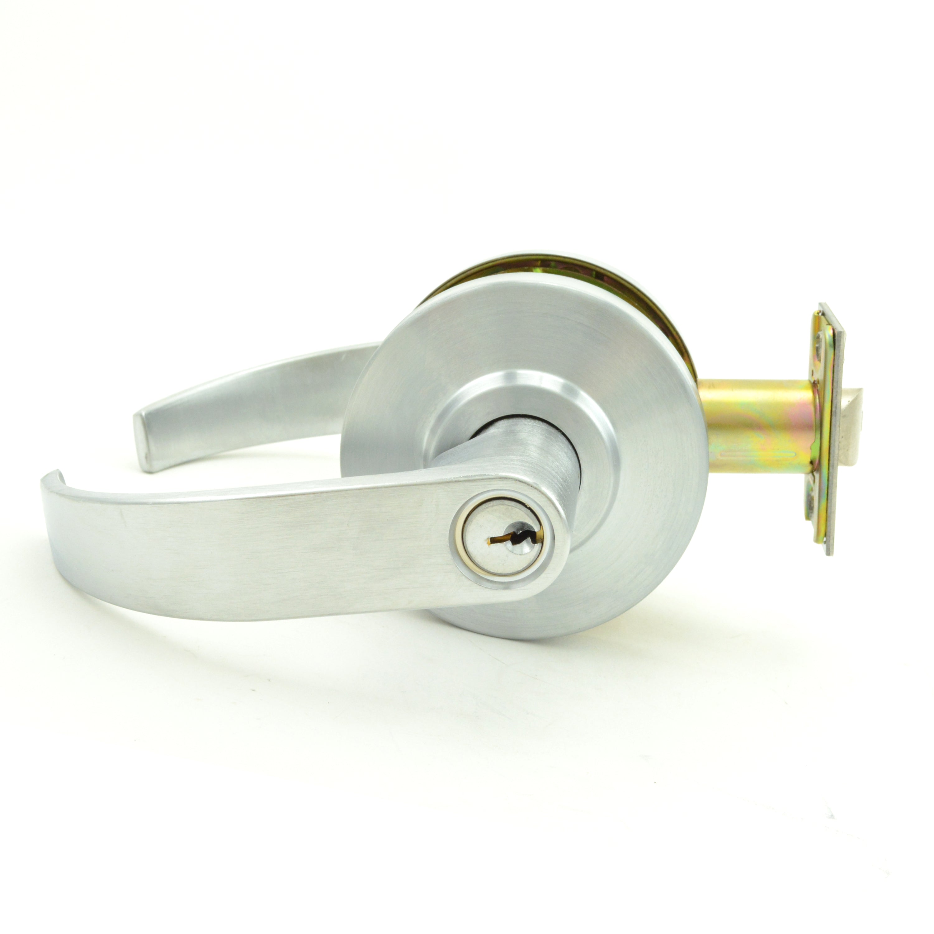 Dexter Commercial - Entry / Office Grade 2 Curved Lever Non Clutching Cylindrical Lock with C Keyway; 2-3/4" Backset; and ANSI Strike Secondary image