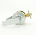 Dexter Commercial - Passage Grade 2 Curved Lever Non Clutching Cylindrical Lock with 2-3/4" Backset and ANSI Strike - Satin Chrome