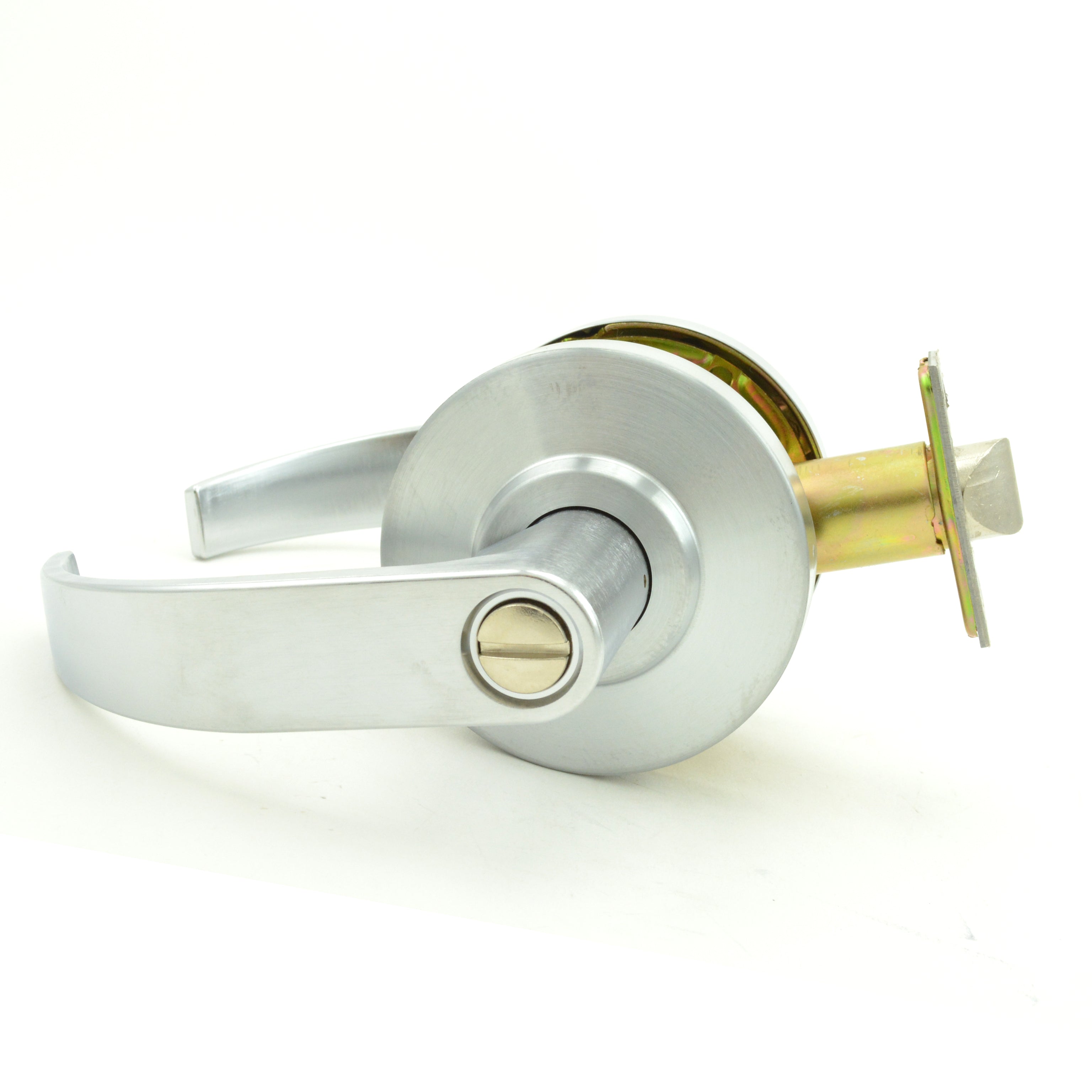 Dexter Commercial - Privacy Grade 2 Curved Lever Non Clutching Cylindrical Lock with 2-3/4" Backset and ANSI Strike Secondary image