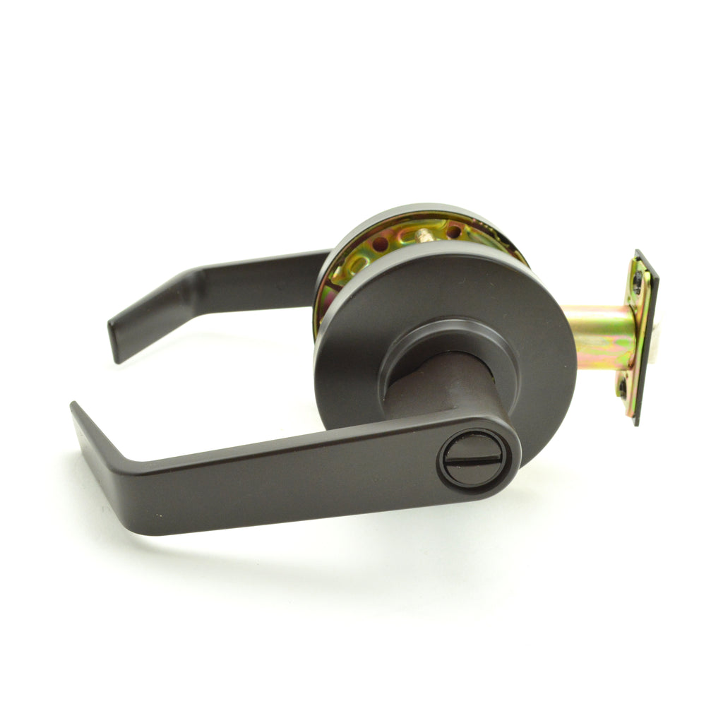 Dexter Commercial - Privacy Grade 2 Regular Lever Non Clutching Cylindrical Lock with 2-3/4" Backset and ANSI Strike - Oil Rubbed Bronze