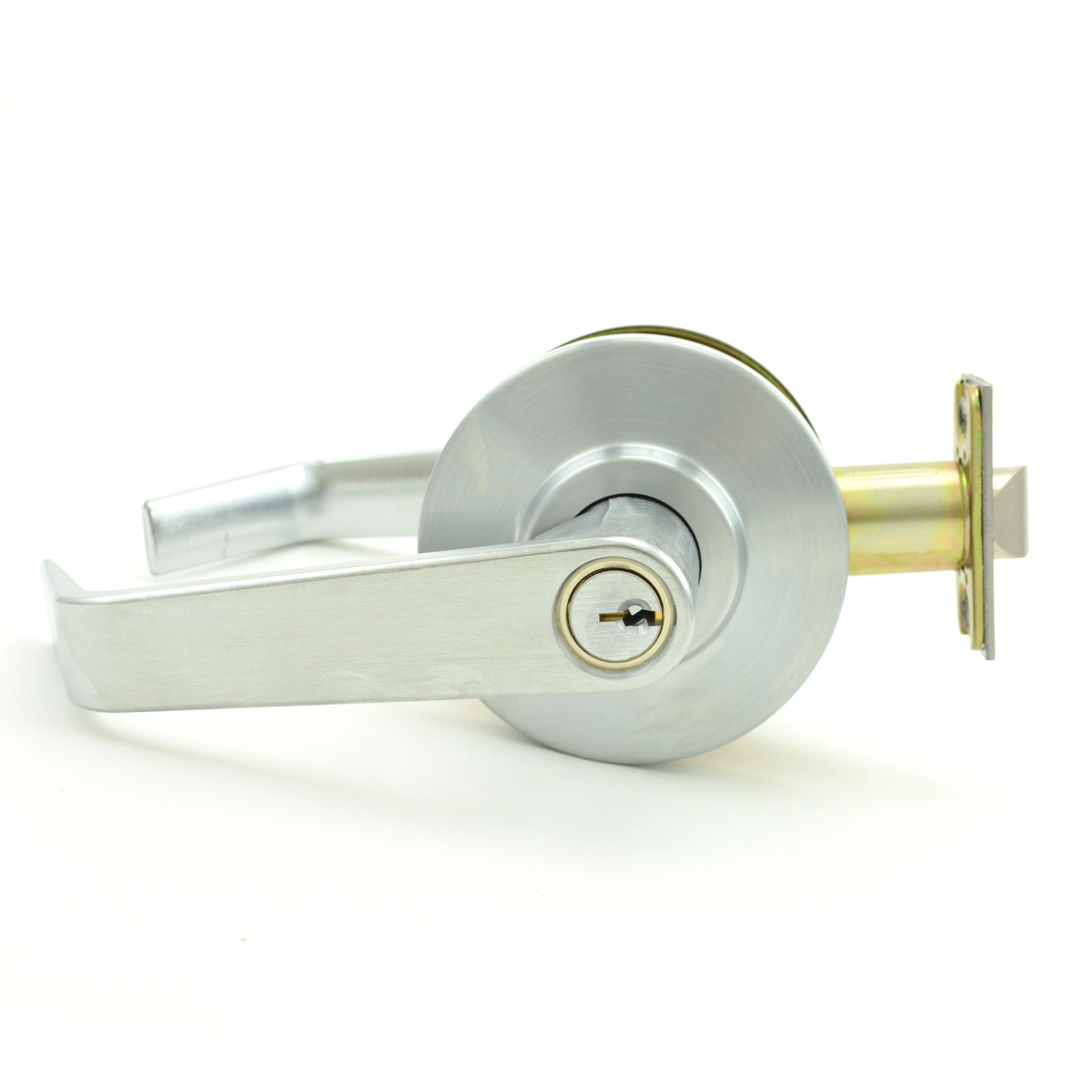 Dexter Commercial - Storeroom Grade 2 Regular Lever Non Clutching Cylindrical Lock with C Keyway; 2-3/4" Backset; and ANSI Strike Secondary image