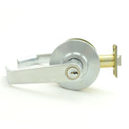 Dexter Commercial - Storeroom Grade 2 Regular Lever Non Clutching Cylindrical Lock with C Keyway; 2-3/4" Backset; and ANSI Strike - Satin Chrome