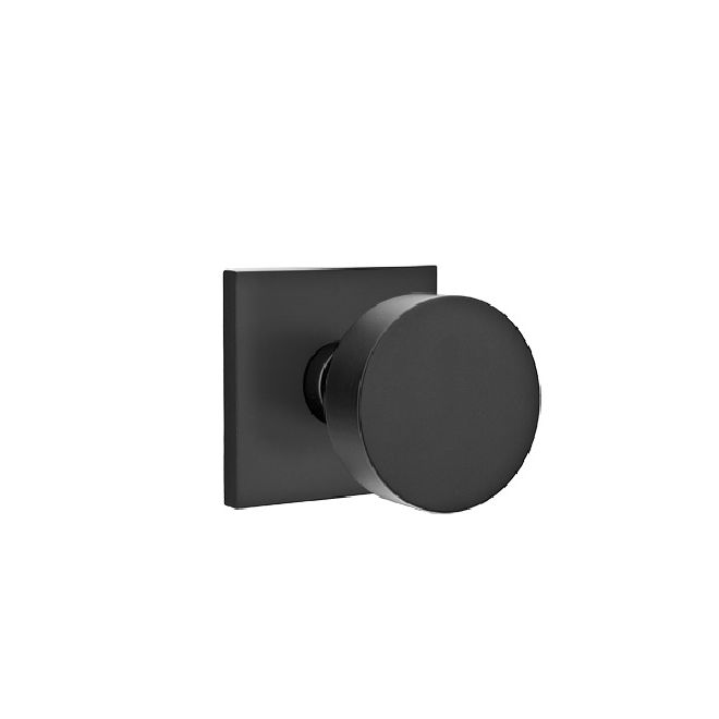 Emtek - Round Knob 2-3/8" Backset Passage with Square Rose with CF Mechanism for 1-3/8" to 1-3/4" Door Secondary image