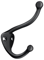 Deltana - Coat and Hat Hook, - Black