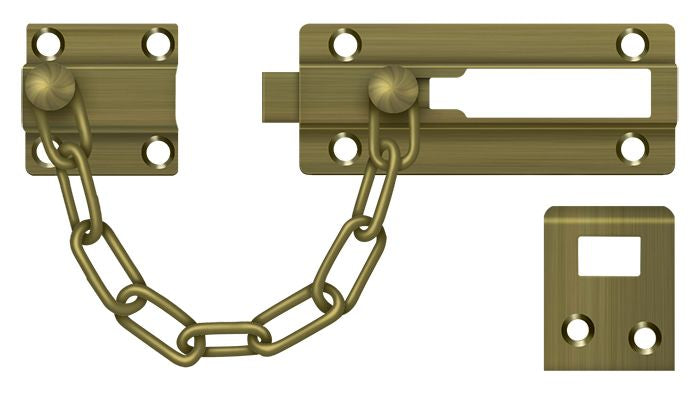 Deltana - Door Guard; Chain / Doorbolt - Antique Brass