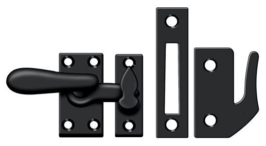 Deltana - Window Lock; Casement Fastener; Medium - Black