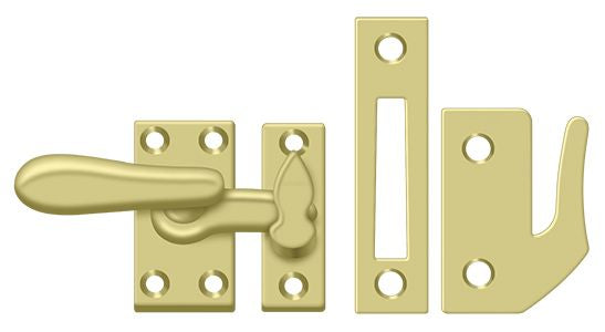 Deltana - Window Lock; Casement Fastener; Medium - Bright Brass