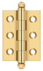 Deltana - 2" x 1-1/2" Hinge; with Ball Tips - Lifetime Brass
