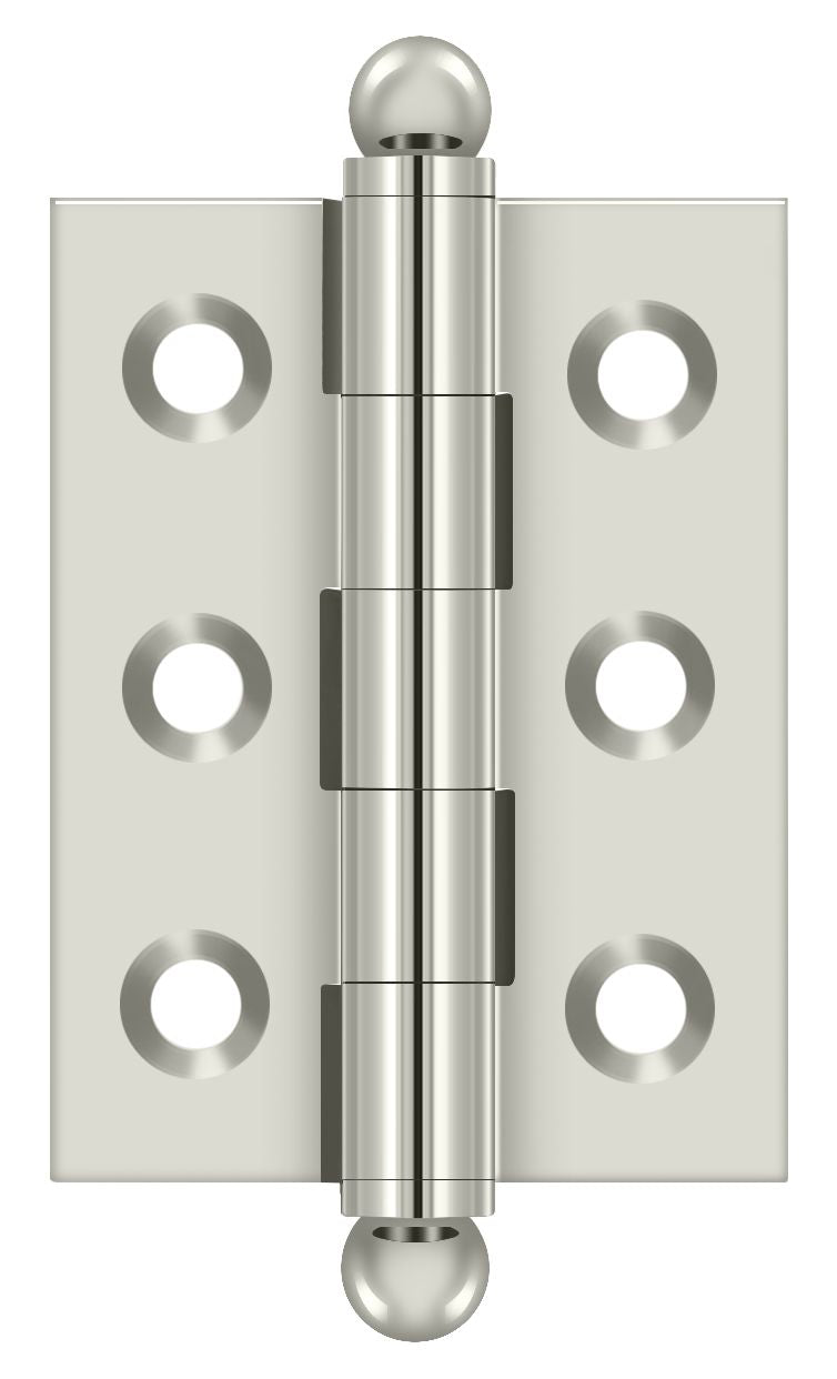 Deltana - 2" x 1-1/2" Hinge; with Ball Tips - Bright Nickel