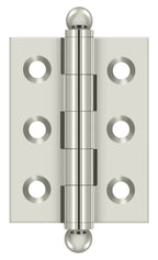 Deltana - 2" x 1-1/2" Hinge; with Ball Tips - Bright Nickel