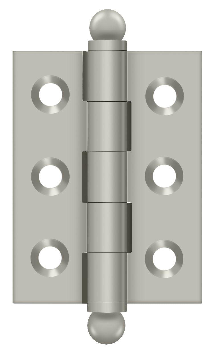 Deltana - 2" x 1-1/2" Hinge; with Ball Tips - Satin Nickel