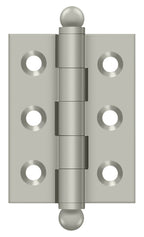 Deltana - 2" x 1-1/2" Hinge; with Ball Tips - Satin Nickel