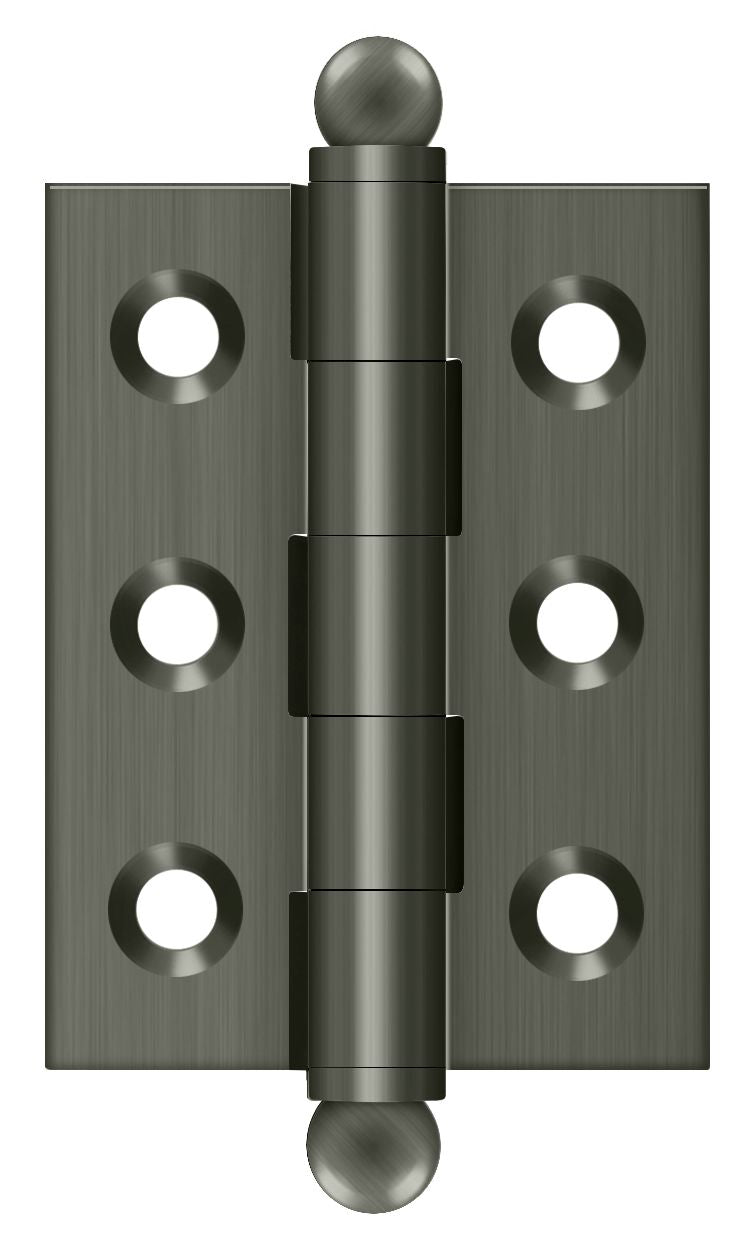Deltana - 2" x 1-1/2" Hinge; with Ball Tips - Antique Nickel