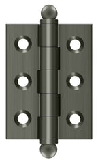 Deltana - 2" x 1-1/2" Hinge; with Ball Tips - Antique Nickel