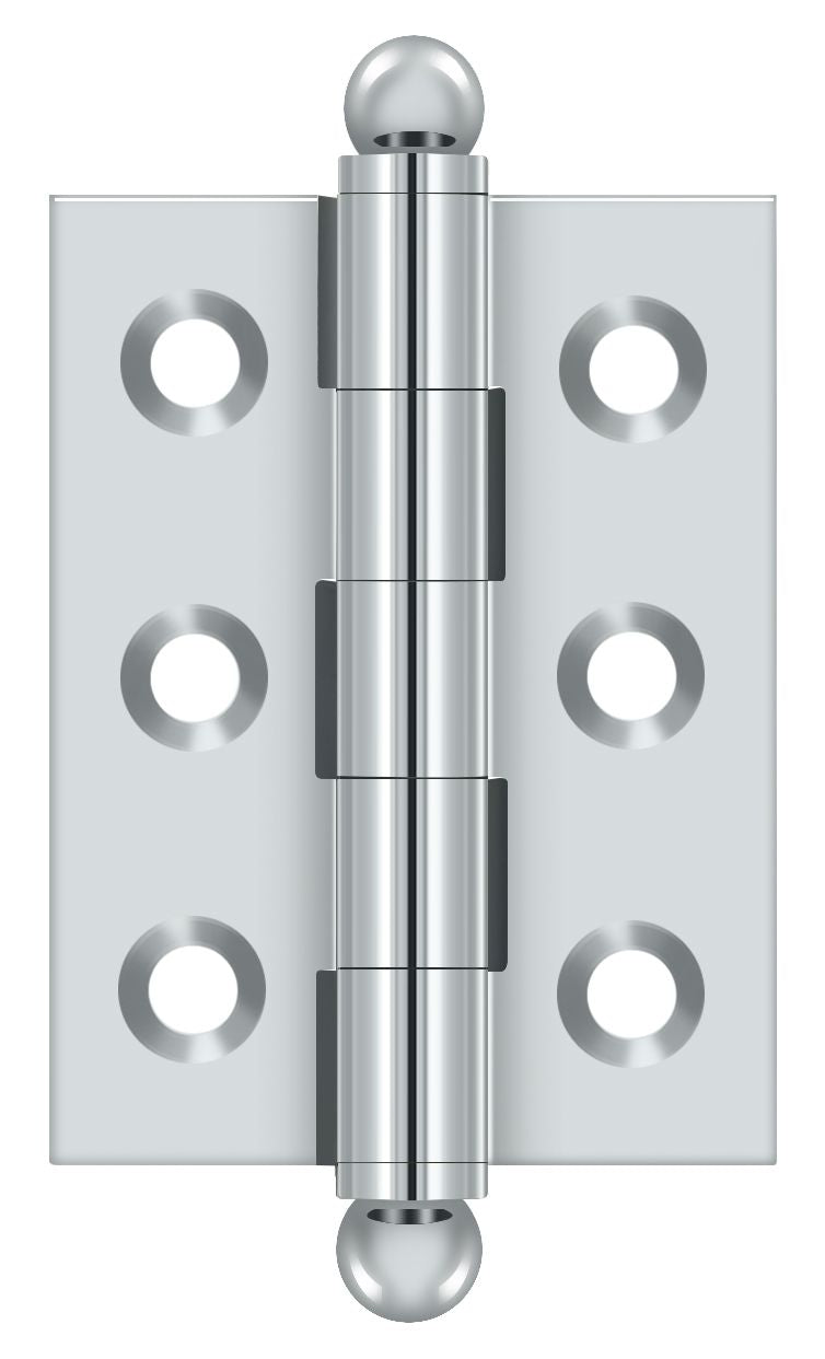 Deltana - 2" x 1-1/2" Hinge; with Ball Tips - Bright Chrome