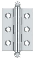 Deltana - 2" x 1-1/2" Hinge; with Ball Tips - Bright Chrome