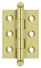 Deltana - 2" x 1-1/2" Hinge; with Ball Tips - Bright Brass