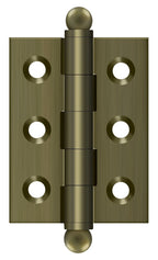 Deltana - 2" x 1-1/2" Hinge; with Ball Tips - Antique Brass