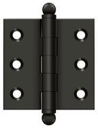 Deltana - 2" x 2" Hinge; with Ball Tips - Oil Rubbed Bronze