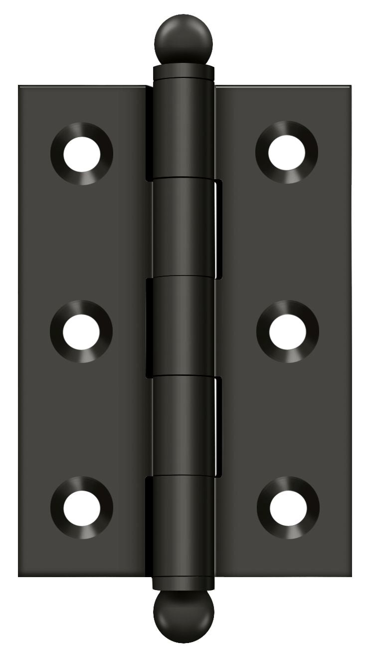 Deltana - 2-1/2" x 1-11/16" Hinge; with Ball Tips - Oil Rubbed Bronze