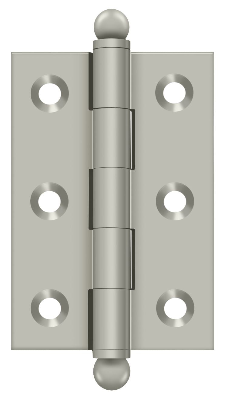 Deltana - 2-1/2" x 1-11/16" Hinge; with Ball Tips - Satin Nickel