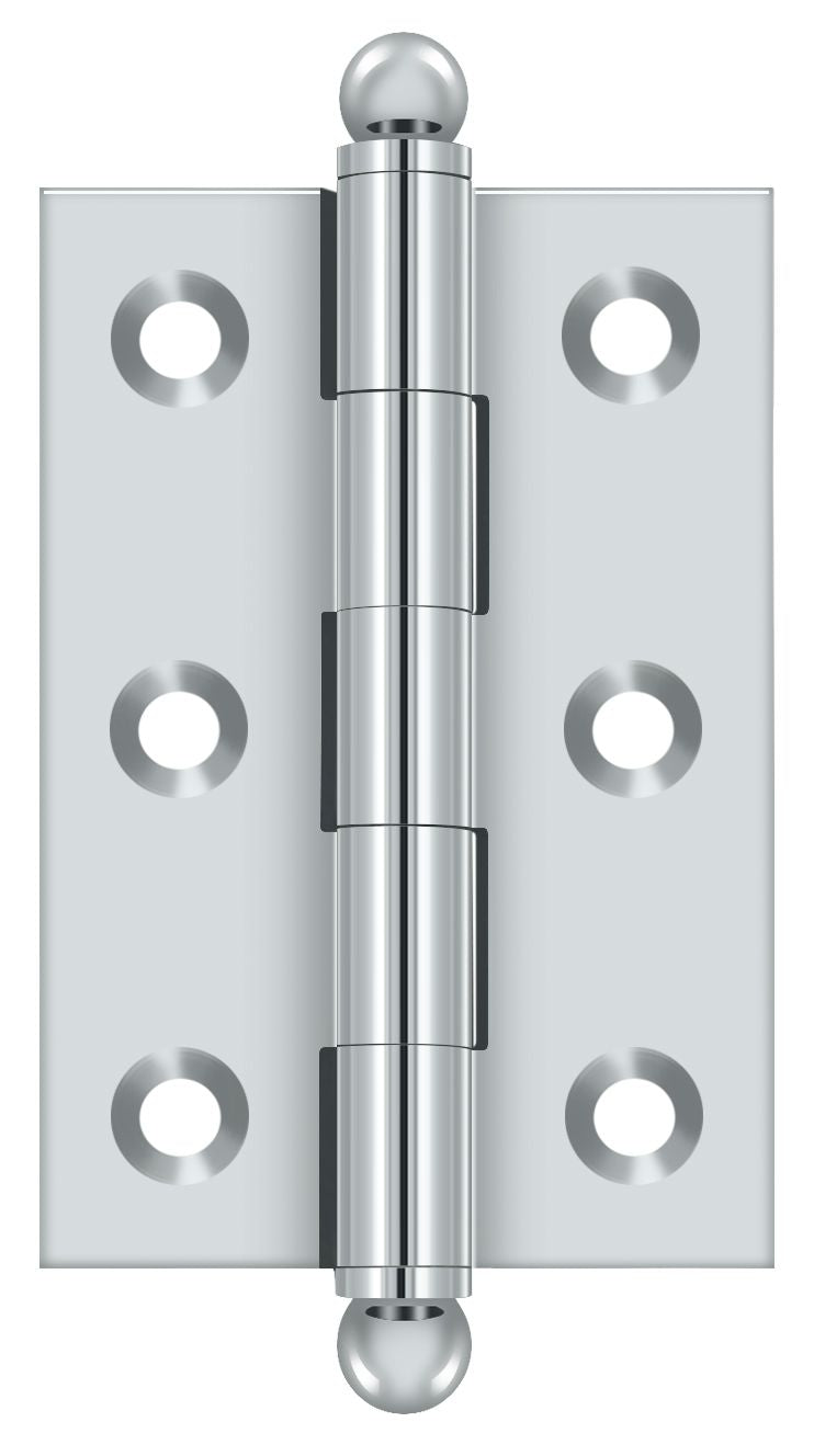 Deltana - 2-1/2" x 1-11/16" Hinge; with Ball Tips - Bright Chrome