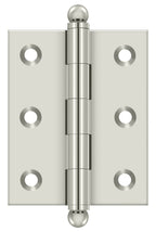 Deltana - 2-1/2" x 2" Hinge; with Ball Tips - Bright Nickel