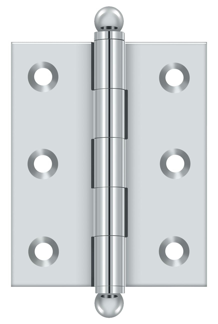 Deltana - 2-1/2" x 2" Hinge; with Ball Tips - Bright Chrome