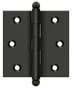 Deltana - 2-1/2" x 2-1/2" Hinge; with Ball Tips - Oil Rubbed Bronze