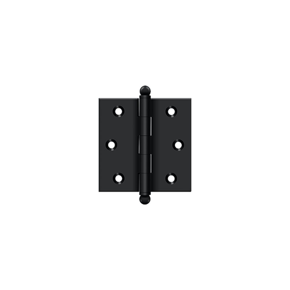 Deltana - 2-1/2" x 2-1/2" Hinge; with Ball Tips - Black