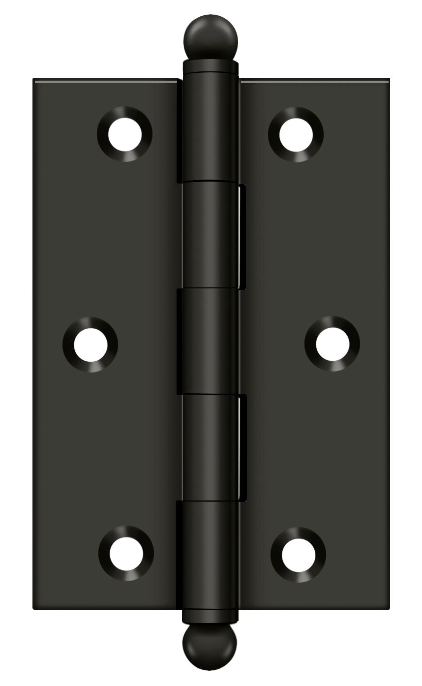 Deltana - 3" x 2" Hinge; with Ball Tips - Oil Rubbed Bronze