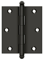 Deltana - 3" x 2-1/2" Hinge; with Ball Tips - Oil Rubbed Bronze