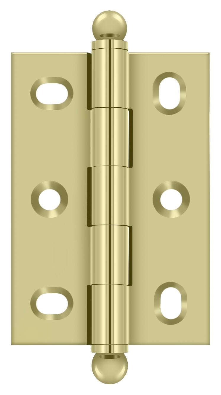 Deltana - 2-1/2" x 1-3/4" Adjustable with Ball Tips - Unlacquered Bright Brass