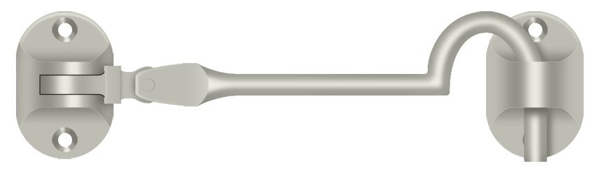Deltana - Cabin Hooks; British Style; 4" - Satin Nickel