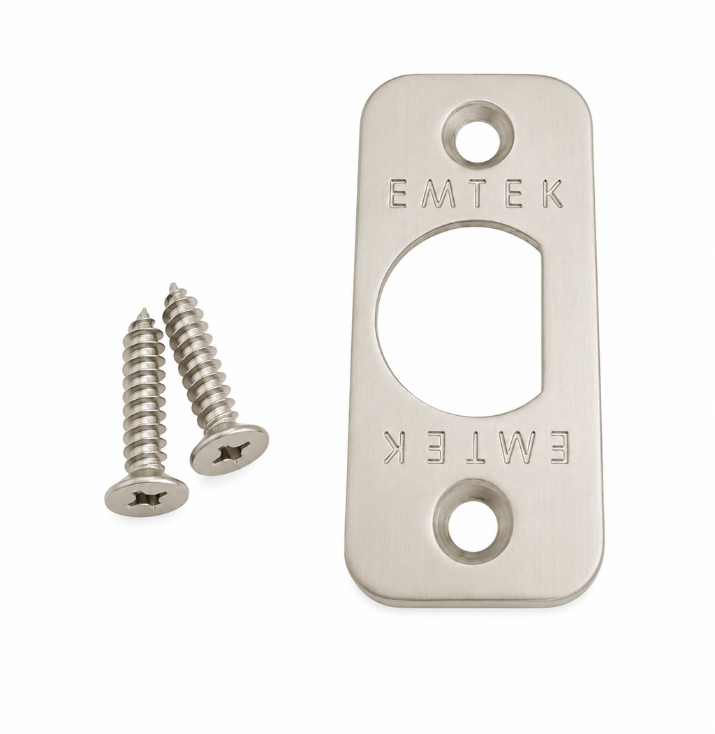 Emtek 83231US Radius Corner Faceplate and Screws for Passage or Privacy Latch