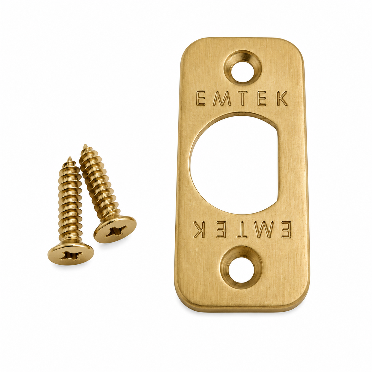 Emtek 83231US Radius Corner Faceplate and Screws for Passage or Privacy Latch