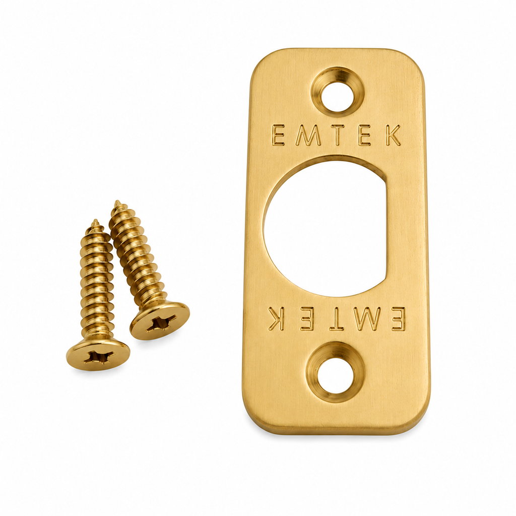 Emtek 83231US Radius Corner Faceplate and Screws for Passage or Privacy Latch