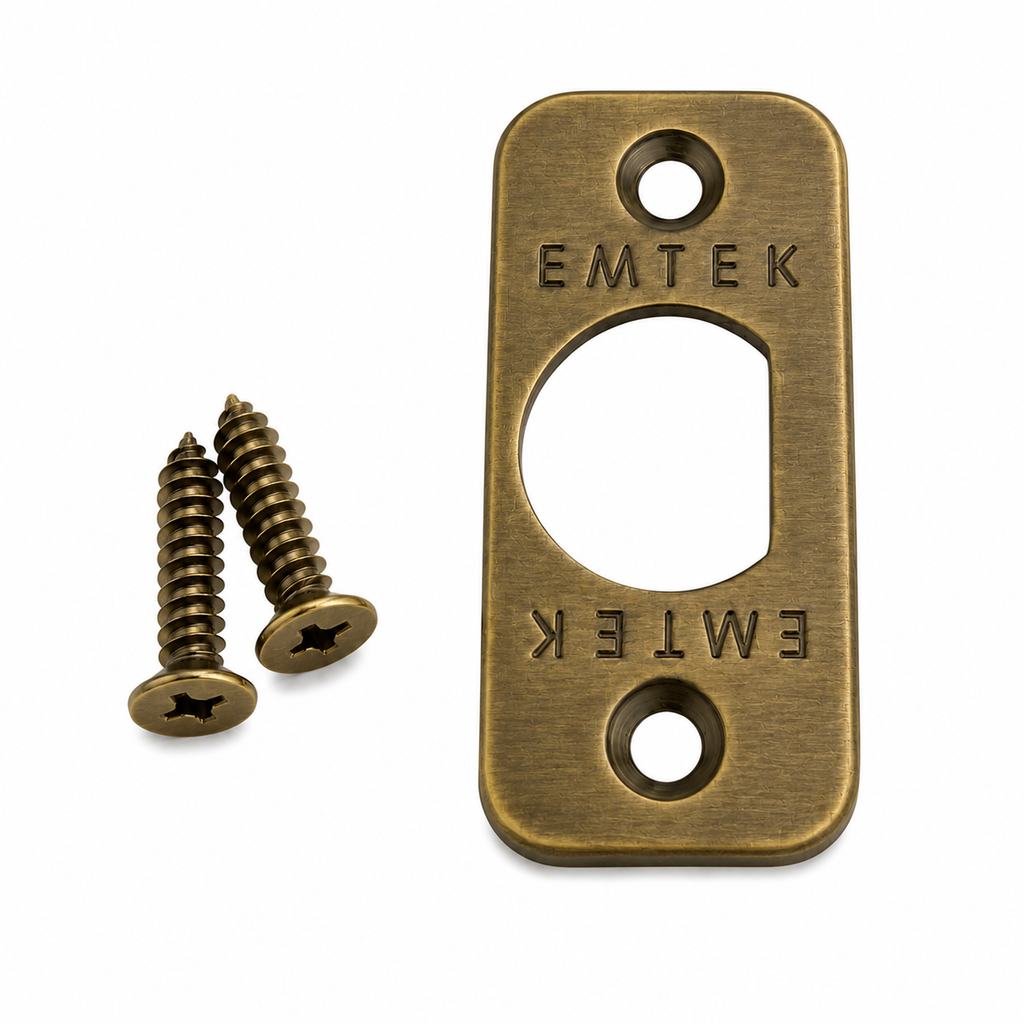 Emtek 83231US Radius Corner Faceplate and Screws for Passage or Privacy Latch