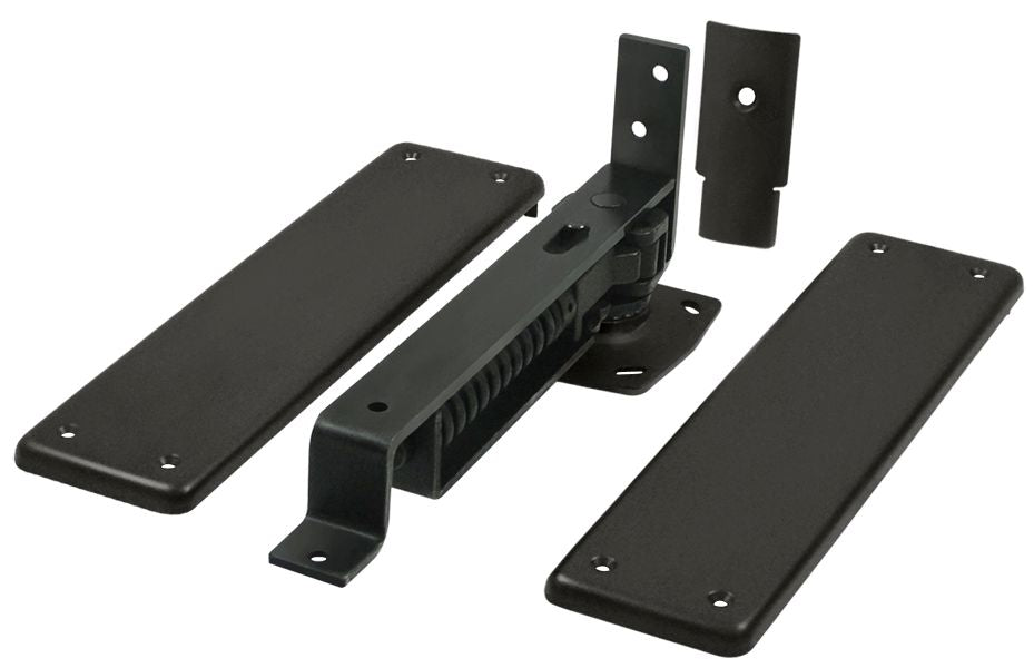 Deltana - Double Action Spring Pivot Floor Hinge with Solid Brass Cover Plates Secondary image