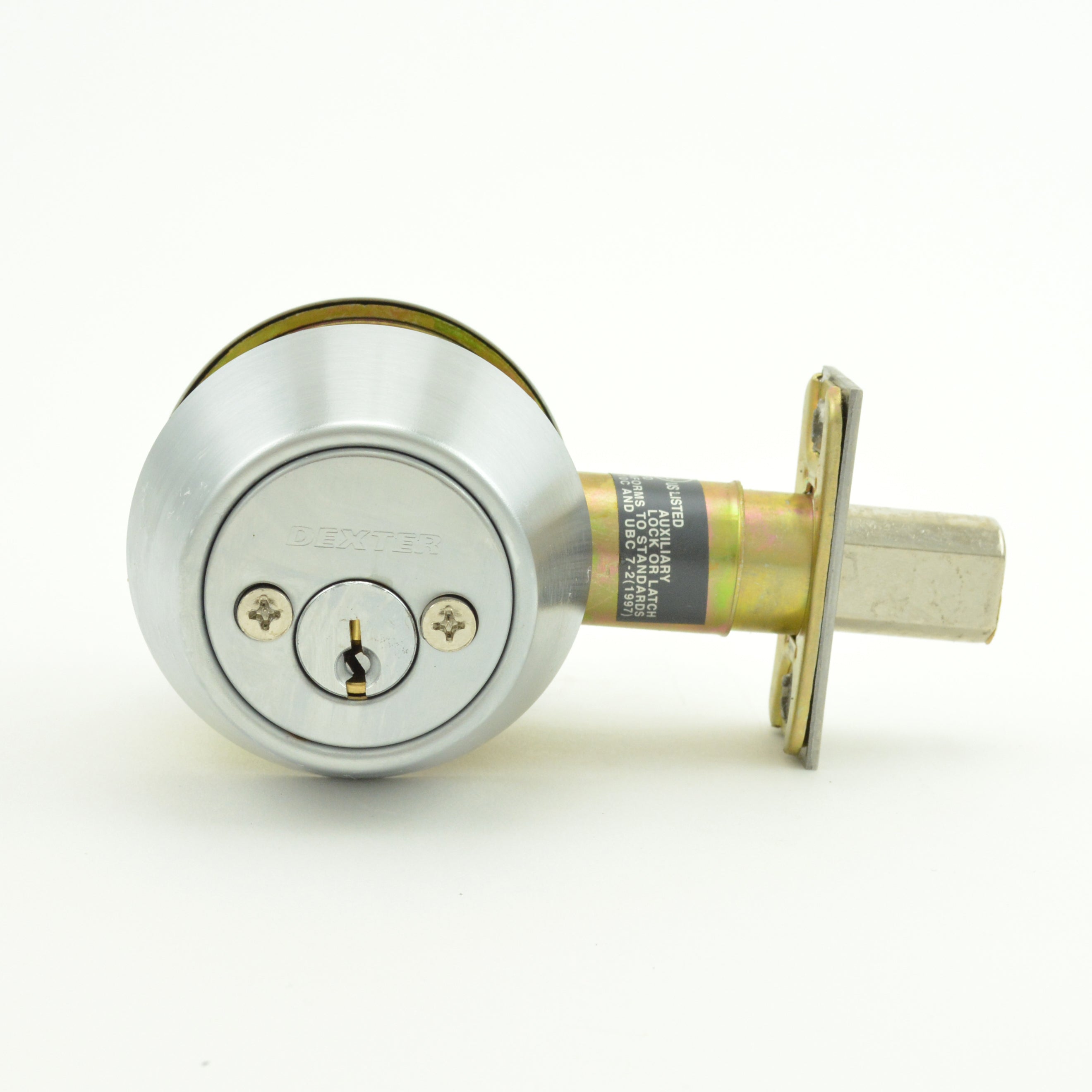 Dexter Commercial - Double Cylinder Grade 2 Deadbolt with C Keyway; Adjustable Backset; and 2-3/4" Square Strike Secondary image