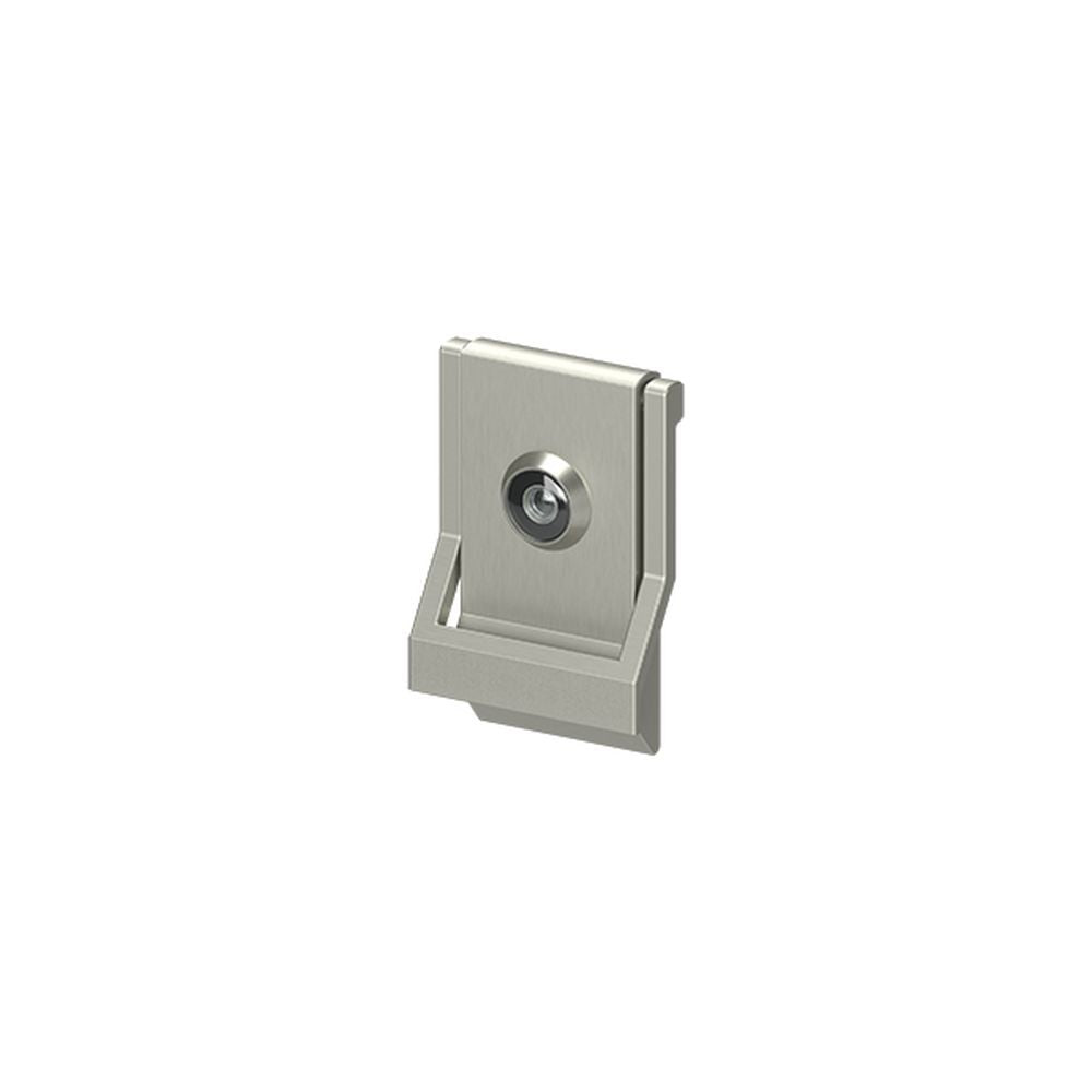 Deltana - 4-5/8" x 3" Modern Door Knocker with Viewer - Satin Nickel