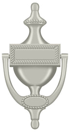Deltana - Door Knocker; Victorian Rope - Satin Nickel