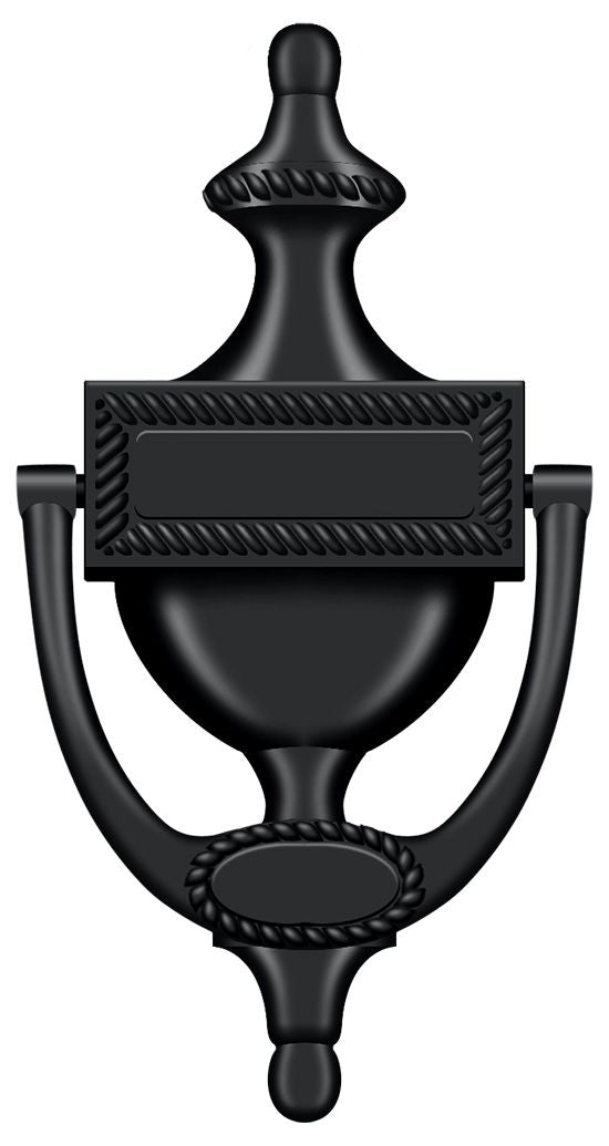 Deltana - Door Knocker; Victorian Rope - Black