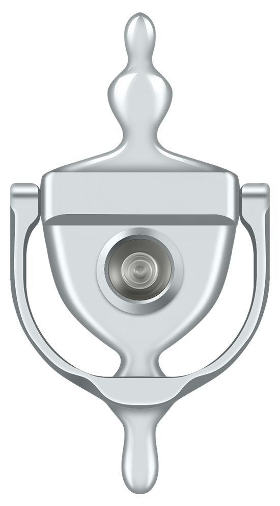 Deltana - Door Knocker-Viewer - Bright Chrome